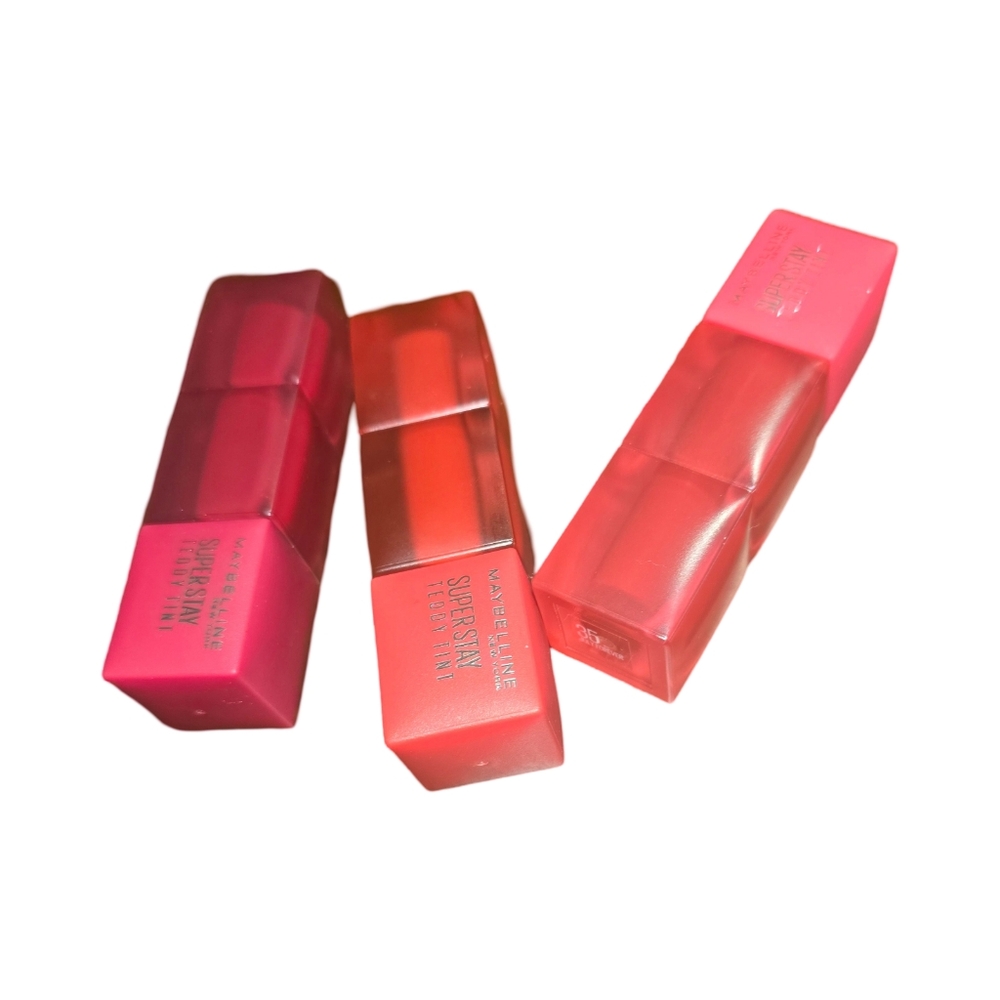 Maybelline Set of 3 Matte Lip Tints NEW